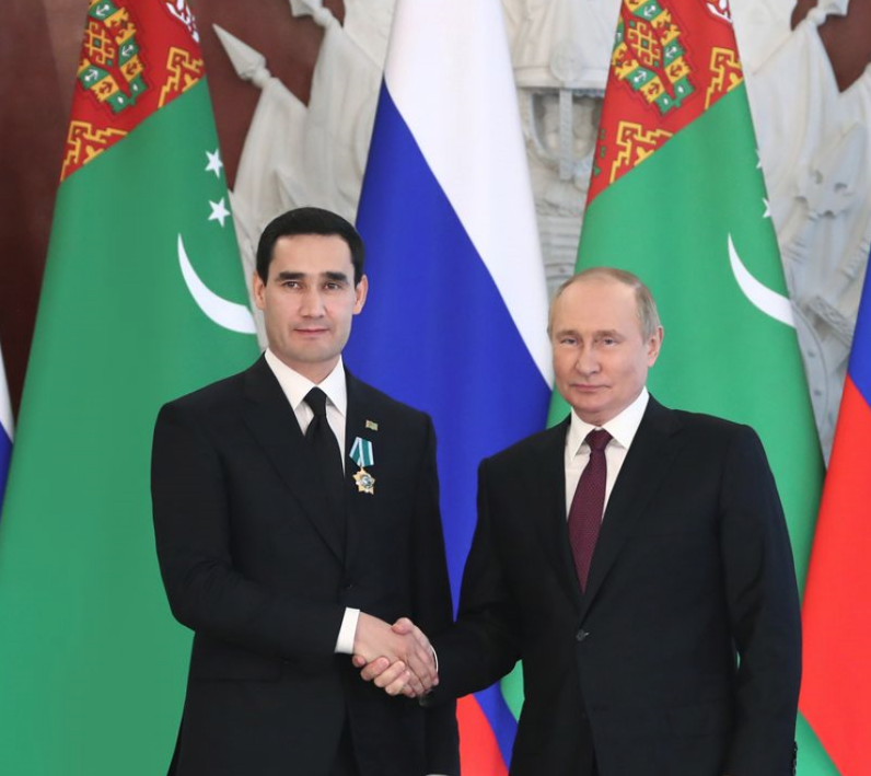 The President of Turkmenistan went on an official visit to the Russian Federation