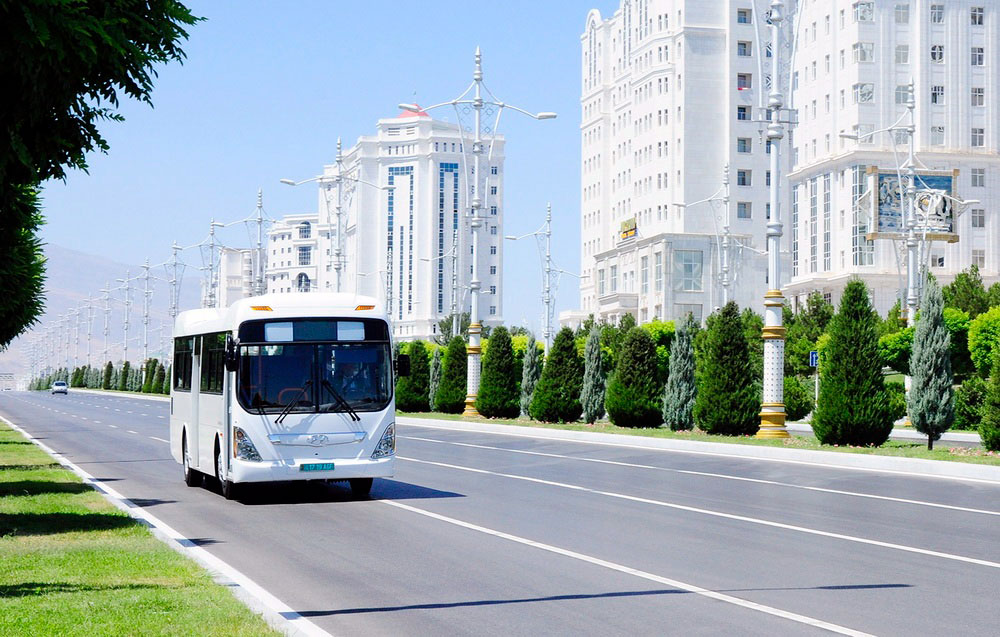 В Ашхабаде изменят маршруты двух автобусов из-за работ на проспекте Копетдаг