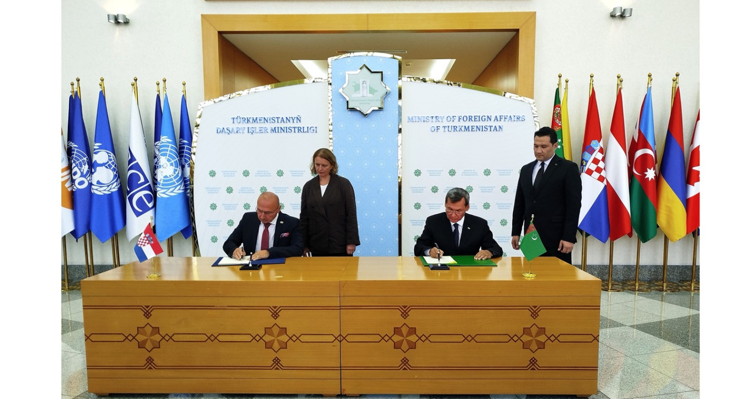 Türkmenistanyň we Horwatiýanyň DIM-leriniň arasynda 2026-2027-nji ýyllar üçin hyzmatdaşlyk Maksatnamasyna gol çekildi