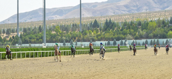 Berdimuhamedow Halkara ahalteke atçylyk sport toplumyndaky baýramçylyk dabaralaryna gatnaşdy