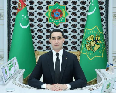 Президент Туркменистана поздравил соотечественников с открытием нового села Довлетли мекан