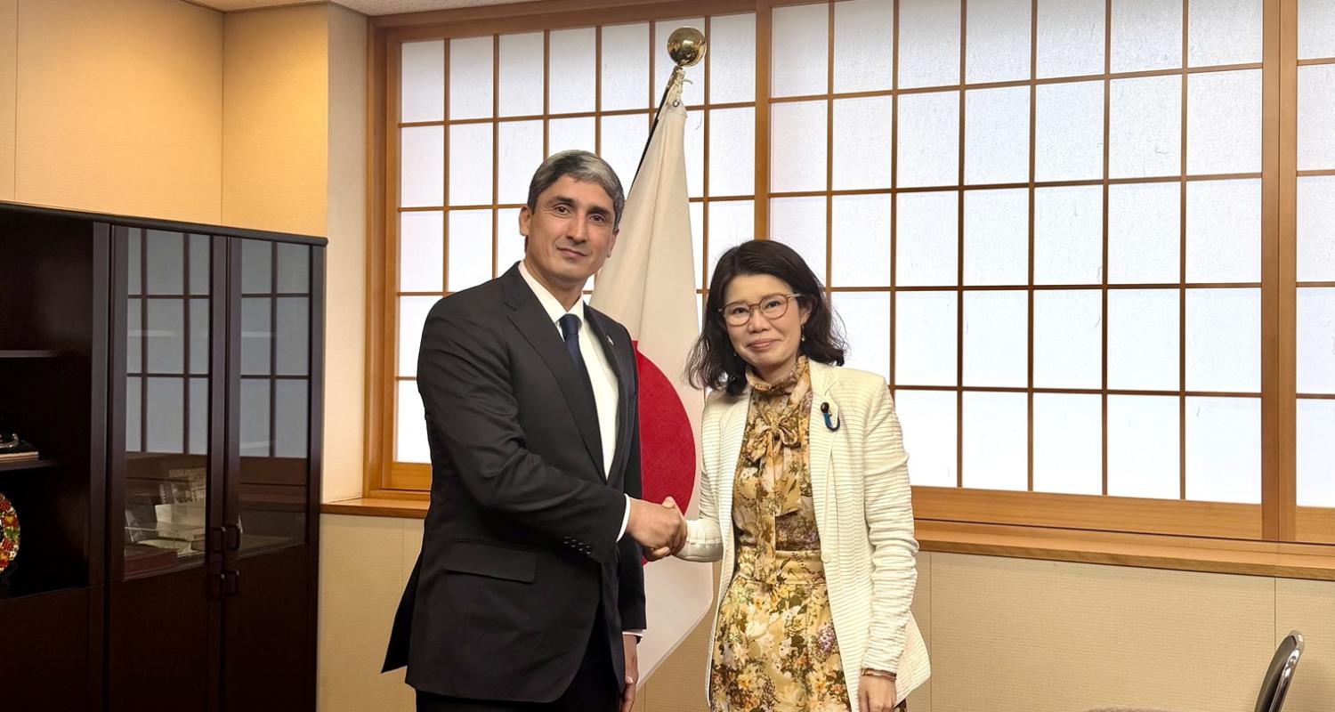 Turkmen diplomat met with the State Minister for Foreign Affairs of Japan