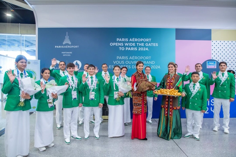 Türkmenistanyň olimpiýa ýygyndysy Pariže bardy