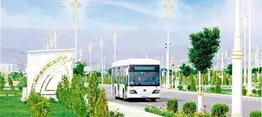 Aşgabatda «Yutong» kysymly sowadyjyly ýolagçy awtobusy synag edilýär