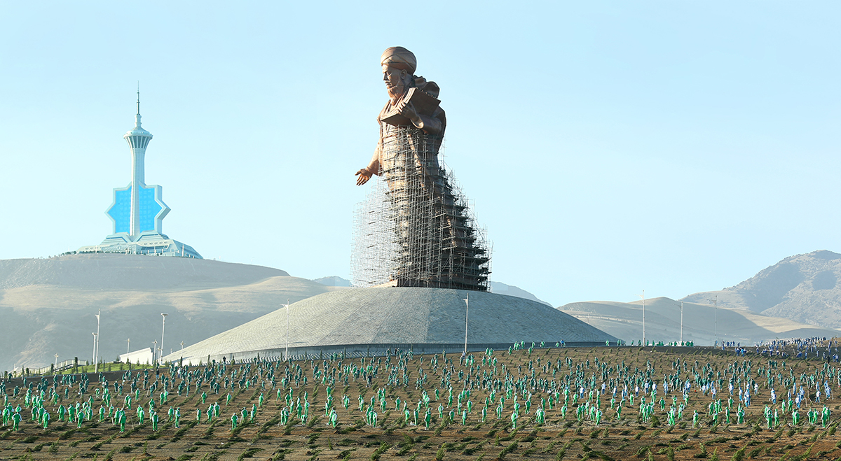   Türkmenistanyň Prezidenti Gurbanguly Berdimuhamedow giň gerimli bag ekmek kampaniýasyna badalga berdi